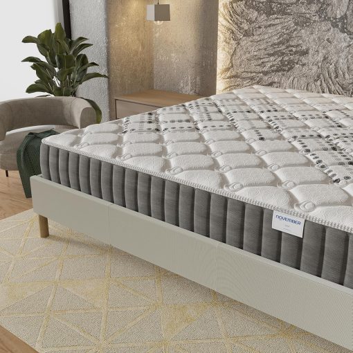 November- Matelas Eliha 120x190cm- Technologie Hybrid: Ressorts ensachés + Mousse HDensité-épaisseur 20cm- Soutien Tonique & indépendance de Couchage- Label SANITIZED(Anti bactérien/acarien) - Image 5