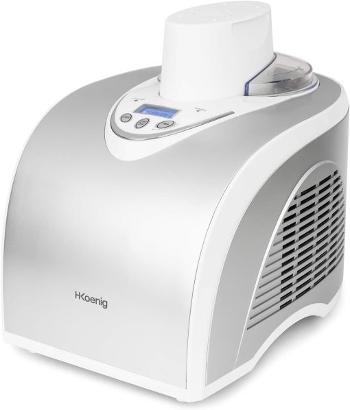 H.Koenig Professional Ice Cream Maker HF320, Electric Ice Maker 2L, 180 W, Refrigerant & Cold Maintenance - Sorbet and Ice Cream - Image 16
