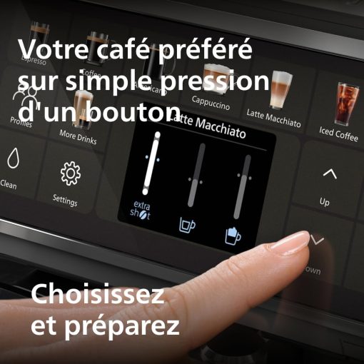 Philips Série 5400 Machine Expresso - Café à Grain - LatteGo Mousseur à Lait, 12 Spécialités de Café, Affichage Intuitif, 4 Profils Utilisateur, Noir (EP5441/50) - Image 10