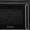 SCHNEIDER SCMW20SMB, Micro ondes solo, 20 litres, Fonction décongélation, 5 niveaux de puissance, Puissance (700W), Commande mécanique, Plateau tournant (25.5cm), Noir