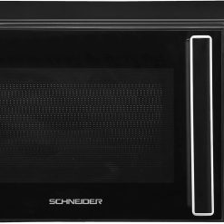 SCHNEIDER SCMW20SMB, Micro ondes solo, 20 litres, Fonction décongélation, 5 niveaux de puissance, Puissance (700W), Commande mécanique, Plateau tournant (25.5cm), Noir