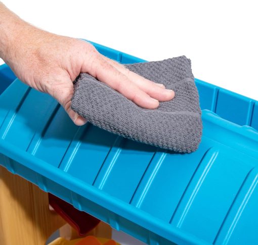 Step2 Rain Shower Splash Table d'eau avec 13 Accessoires - Bleu & Vert | Table Jeux d'eau | Table d’activité pour Le Jardin, Table Activité Eau | Table d'eau Extérieur - Image 16