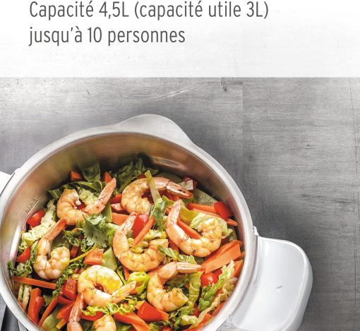 Moulinex, I-Companion Touch, 17 functions, Connected, Recipes on the screen, Capacity XL 10 people, Grey, Made in France, HF934510 - Image 3