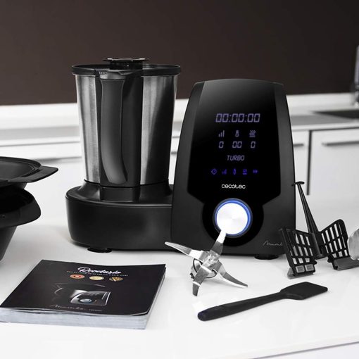 Cecotec Robot de Cuisine Mambo Black. 23 Fonctions, 10 Niveaux de Température, 1700W, 2,5 kg de Pate, Cruche de 3,3L, 10 Vitesses, Minuterie, Température Réglable de 37 °C à 120 °C - Image 73