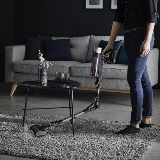Rowenta X-Force Flex 9.60 Allergie Aspirateur balai sans fil, Filtration Anti-Allergènes, Puissant 100AW, Ultra Léger, Autonomie 45min RH2038WO, Noir / Violet - Image 2