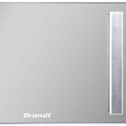 BRANDT - SE2616W - Micro-ondes Solo Electronique 26L – 900W – Autoprogramme 8 positions – 3 mémoires – Programme Speed Defrost – Fa?ade miroir – Cavité énamelite – Blanc