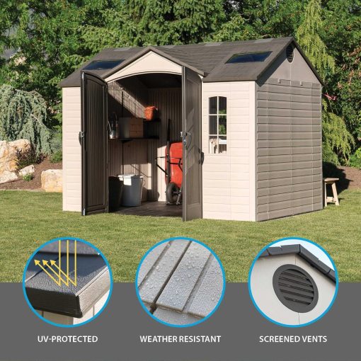 Lifetime Abri de Jardin Tan 132,7 x 204,4 x 227,9 cm - Image 28