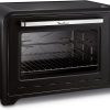 Moulinex Four à convection électrique, 60 L, 2200 W, Thermostat jusqu'à 240 degrés, 7 modes de cuisson, Pain, Pizza, Tartes, Patisseries, Optimo, Noir YY2917FB