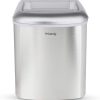 H.Koenig KB20 Ice Cube Machine, 12 kg in 24 hours, 2 sizes of ice cubes, self-cleaning, portable, quiet 2.1L, ice cubes ready in 6 minutes, ice scoop