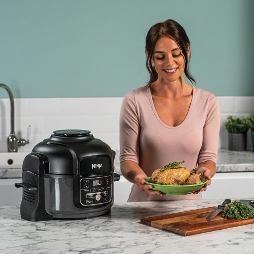 Ninja Foodi MINI 6-en-1 4.7L Multicuiseur, Autocuiseur Multifonction, Friteuse, 6 fonctions de cuisson dont Cuisson lente et Vapeur, 1460W, Gris/Noir OP100EU - Image 33
