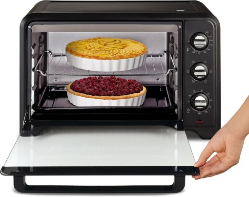 Moulinex Optimo OX484810 Convection Oven, 39 L, 6 Cooking Modes with Thermostat up to 240° and Timer Up to 120 Minutes, Reversible Baking Plate and Grills, Compact Design - Image 3