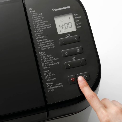 Panasonic SD-YR2550SXE Automatic Bread Maker, Raisin, Nut and Yeast Dispensers, 31 Auto Programs, Dual Temperature Sensor, 13 Hour Digital Timer, LCD Display, Silver - Image 12