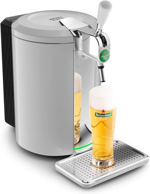 Krups Beertender Machine bière pression, F?ts de 5 L, Marques du groupe Heineken, Témoin lumineux, Température et mousse parfaites, Bière fra?che, Installation facile, Compact noire VB450E10 - Image 4