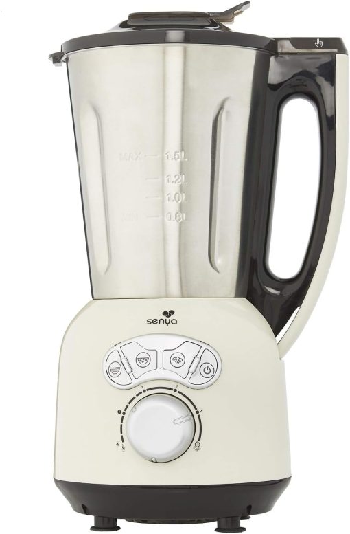 Senya SYCP-HB008R Cook & Ice V3 Red Stainless Steel Heated Blender, Soup Blender/Milled Soup, Steaming, Crushed Ice Smoothies, 1, 5L, 1400W, SYCP-HB008R - Image 10