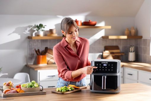 nutribullet Air Fryer Double Tray 8L with 8 Functions, 2300W Oil-Free Air Fryer, Hot Air Fryer with 8 Cooking Modes, and Also Bake, Frying, Grill All Your Food, Black, NBA081B - Image 10