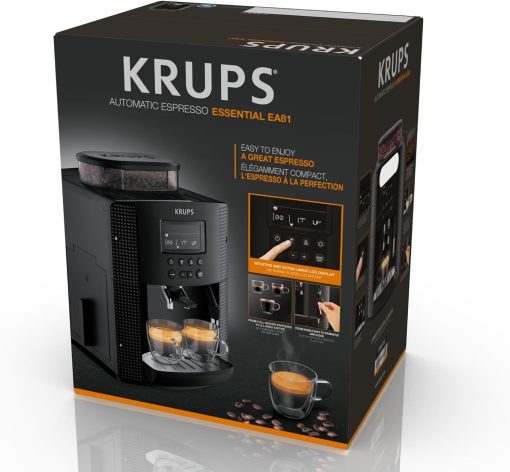 Krups Coffee Bean Machine, Espresso Machine, 2 Cups Simultaneously, LCD Screen, Automatic Cleaning, Steam Nozzle for Cappuccino, Espresso Maker, Essential Black Screen, YY8135FD - Image 24