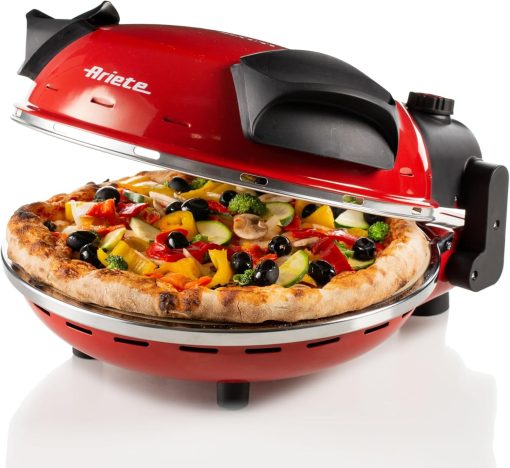 Ariete Pizza Oven 918, Pizza 4 Minutes, 5 Cooking Levels, Refractory Plate for Heating, Wooden Blades Included, Maximum Temperature 400°C, 1200W, White - Image 13