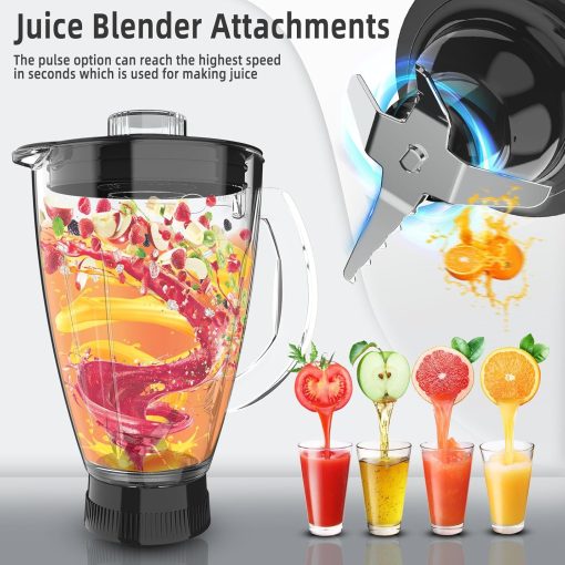 Homlee 3 en 1 Robot Patissier,1800W Robot Cuisine Multifonctions,avec Hachoir à viande,1,5 L Extracteur de jus,Kit pour Saucisses,3 Plaques de Broyage,5.5L Bol d'Acier Inoxydable (Argent) - Image 5