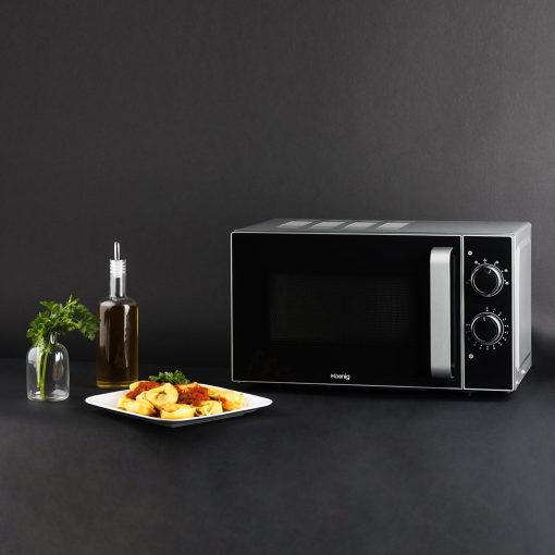 H.Koenig Micro-Ondes Four Grill 2 en 1 VIO9, 25L, Plateau tournant 27cm, 10 modes de cuisson jusqu’à 1000W, Décongélation, Cuisson combinée, écran LCD [Classe énergétique A+] - Image 9