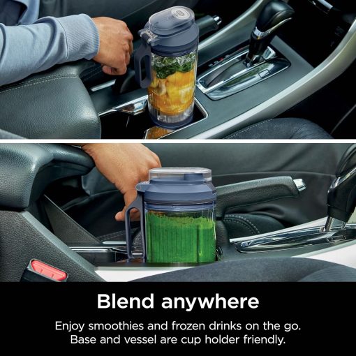 Ninja Blast Max, Portable Blender + Twist & Go, Personal Smoothie, Blend, Ice Crush, 3 Programs, Cordless, 22 oz removable Vessel, Dishwasher Safe, Leakproof, Navy, BC251NV - Image 30