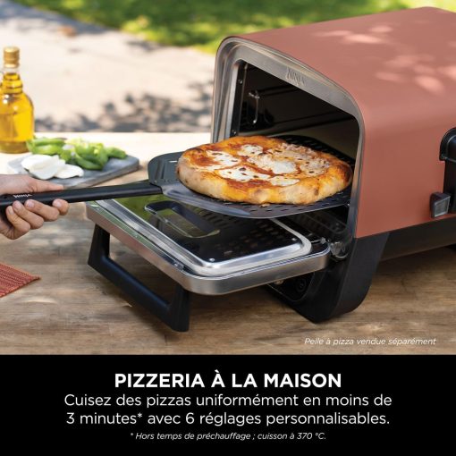 Ninja Woodfire 8-in-1 Electric Outdoor Pizza Oven, Rotisserie & Smoker BBQ with Grate, Pro-Heat Plate, Pizza Stone, Wood Pellets and Shovel, 6 Settings, Dark Orange OO101EU - Image 7