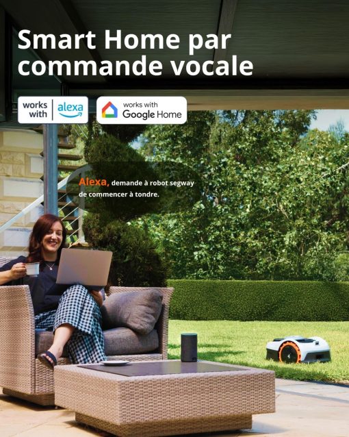 Navimow i105E Robot Tondeuse sans Fil périphérique, Recommandé 500 m2, Max. 600 m2, RTK+Vision Tondeuse Robot Gazon, IA cartographie Automatique, Limite virtuelle, Gestion multizone - Image 6