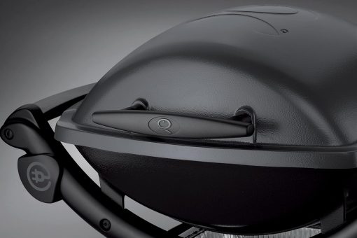 Weber Q1400 Barbecue électrique, surface de cuisson 43 x 32 cm, nomade, grille en fonte émaillée divisée en 2 parties, couvercle et cuve en fonte d'aluminium - Gris foncé (52020053) - Image 5