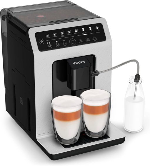 KRUPS Evidence Eco-Design Automatic Cappuccino and Espresso Machine, Exceptional Taste, Quattro Force, Milk-Based Drinks with One-Touch System, 8 Preset Drinks, EA897A - Image 4