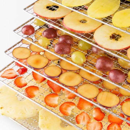 KLARSTEIN Fruit Jerky DryPower - Food Dehydrator, Fruit Drying Machine, Taste Remains Intent, Temperature Control, Timer, Fan, Removable Grates, Screen, 9 Grids, Black - Image 14
