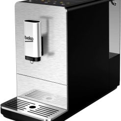 BEKO, Machine à café, expresso automatique, 1350 W / 19 bars, Capacité café : 125 g, Capacité eau : 1,4L, Système autonettoyant, 5 niveaux de broyage, Arrêt automatique, Fa?ade Inox Brossé