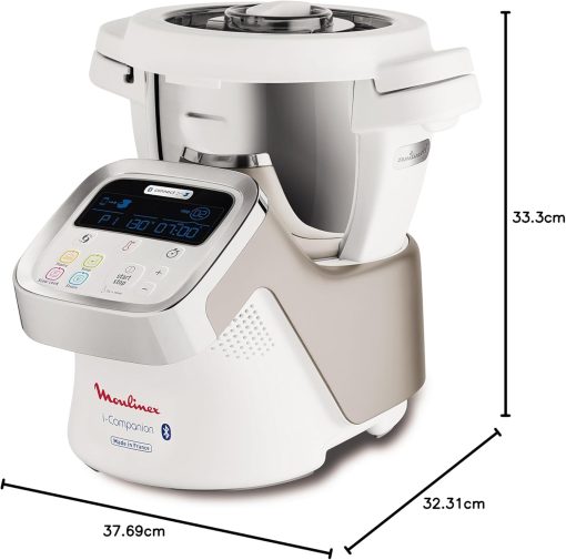 Moulinex i-Companion XL Edition Patisserie, 1550 W, Recettes illimitées, Température entre 30° et 150°, Capacité utile 3 L (10 pers), 12 accessoires dont 6 de patisserie, Fabriqué en France HF90E700 - Image 14