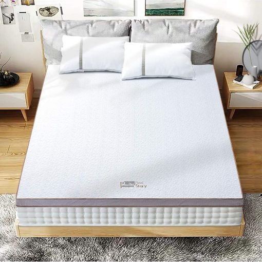 BedStory [Nouvelle Technologie] Surmatelas 160 x 200 à Mémoire de Forme de 7.5CM, Surmatelas de Haute Densité avec Gel Plus Respirant, Housse Amoivible et Lavable - Image 9