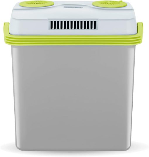 Severin Glacière électrique, 25 L, Inclus 3 cables d'alimentation Dont allume-cigare12 V et cable USB, Vert/Gris, KB 2925