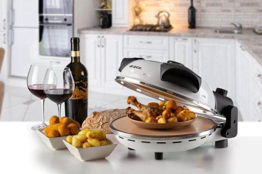 Ariete Pizza Oven 918, Pizza 4 Minutes, 5 Cooking Levels, Refractory Plate for Heating, Wooden Blades Included, Maximum Temperature 400°C, 1200W, White - Image 12