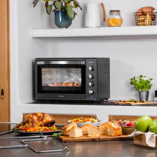 Cecotec Bake&Toast 4600 White Gyro Table Convection Oven 46 Liter, 2000 W, Interior Light, 12 Functions, Temperature up to 230o, Double Glazed Door, Includes Spit - Image 23