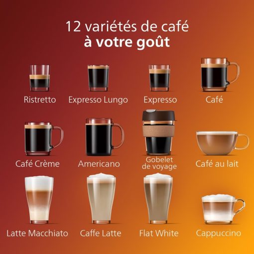 Philips Série 5400 Machine Expresso - Café à Grain - LatteGo Mousseur à Lait, 12 Spécialités de Café, Affichage Intuitif, 4 Profils Utilisateur, Noir (EP5441/50) - Image 25