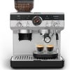 Krups Virtuoso+, Machine expresso, Machine a cafe à pompe, expresso machine a cafe moulu ou dosettes, 15 bars, Inox, Buse vapeur, Espresso et cappuccino, XP444G10