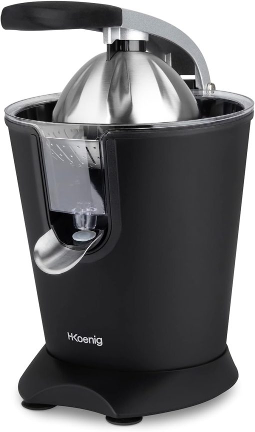 H.Koenig AGR80 160W Professional Electric Citrus Juicer Stainless Steel Lever and Filter Drip Free BPA Free Dishwasher Safe Parts - Image 26
