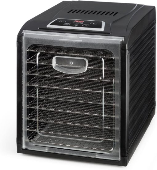 KLARSTEIN Fruit Jerky DryPower - Food Dehydrator, Fruit Drying Machine, Taste Remains Intent, Temperature Control, Timer, Fan, Removable Grates, Screen, 9 Grids, Black - Image 18