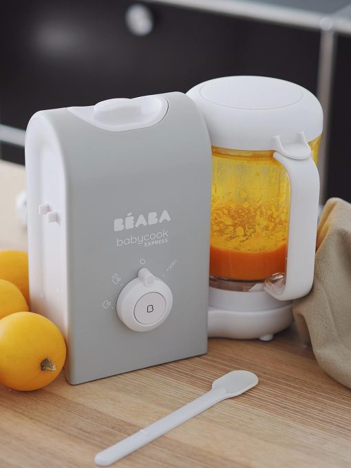 BéABA, Babycook Solo, Robot Bébé 4 en 1 Mixeur-Cuiseur, Cuisson Vapeur, Diversification alimentaire, Petits pots bébé maison, Noir - Image 41