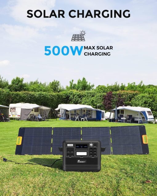 FOSSiBOT F2400 Station électrique portable CA 2400W (4800W Pic), Station Silencieux Solaire 2048Wh LiFePO4, Groupe Générateur électrique Onduleur Alimentation de Secours à Domicile Camping - Image 15