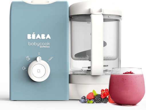 BéABA, Babycook Solo, Robot Bébé 4 en 1 Mixeur-Cuiseur, Cuisson Vapeur, Diversification alimentaire, Petits pots bébé maison, Noir - Image 3