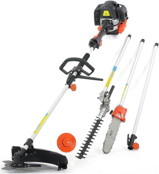 Fuxtec Débroussailleuse Thermique Multifonction 5 en 1 Multitool FX-MT152E - Easy Starter 3CV 52 cm3, Moteur 2 Temps, élagueuse Taille Haie Coupe Bordure Avec Fil ou Lame 1 Mètre Rallonge - Image 3