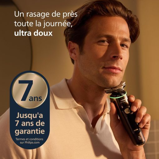 Philips Rasoir i9000 Prestige Ultra, Rasoir électrique 100% étanche, Technologie Skin IQ Pro, Système Triple Lift & Cut, Lames de précision NanoTech rotatives 360°, 5 modes de rasage, XP9401/38 - Image 27