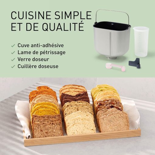 Panasonic SD-YR2550SXE Automatic Bread Maker, Raisin, Nut and Yeast Dispensers, 31 Auto Programs, Dual Temperature Sensor, 13 Hour Digital Timer, LCD Display, Silver - Image 16