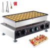 VEVOR Mini crêpe hollandaise Baker gaufrier 50 pièces 1700 W gaufrier machine 1.8 po Pour les restaurants