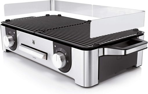 WMF Master-Grill électrique, 2400W, Grande surface 28x50cm, Revêtement antiadhésif, Plaques amovibles compatibles lave-vaisselle, Inox 18/10 Cromargan, Lono 0415280011 - Image 10