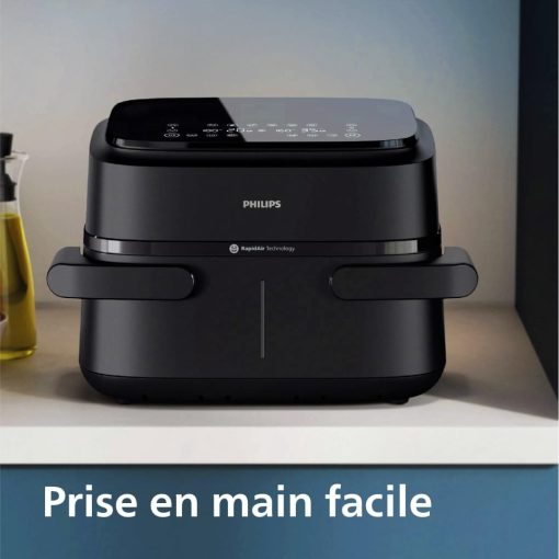 Philips Air Fryer 3000 Series Double Basket - Healthy, Fast and Versatile Cooking, 9 Litre Capacity, Touch Screen, Two Drawer Design (NA350/00) - Image 7