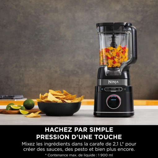 Ninja Detect Power Blender Processor Pro 3-en-1, mixeur 1200W, bol à mélanger, lame malaxeur, gobelet individuel, récipient, pétrir, mixer, hacher et mélanger, noir, TB401EU - Image 42
