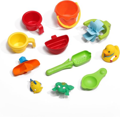 Step2 Rain Shower Splash Table d'eau avec 13 Accessoires - Bleu & Vert | Table Jeux d'eau | Table d’activité pour Le Jardin, Table Activité Eau | Table d'eau Extérieur - Image 23